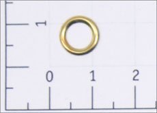 Кольца д/блочек №02  Золото, нержав. (уп. 1000,5000шт.)