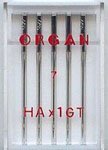 Иглы ORGAN для бытовых швейных машин д/шелка  1GT №55 (уп.5шт)