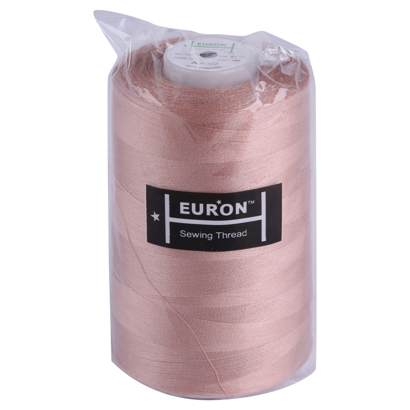 Нитки швейные 100% PE 40/2 цв 1465 розовый грязный (боб 5000м) EURON2