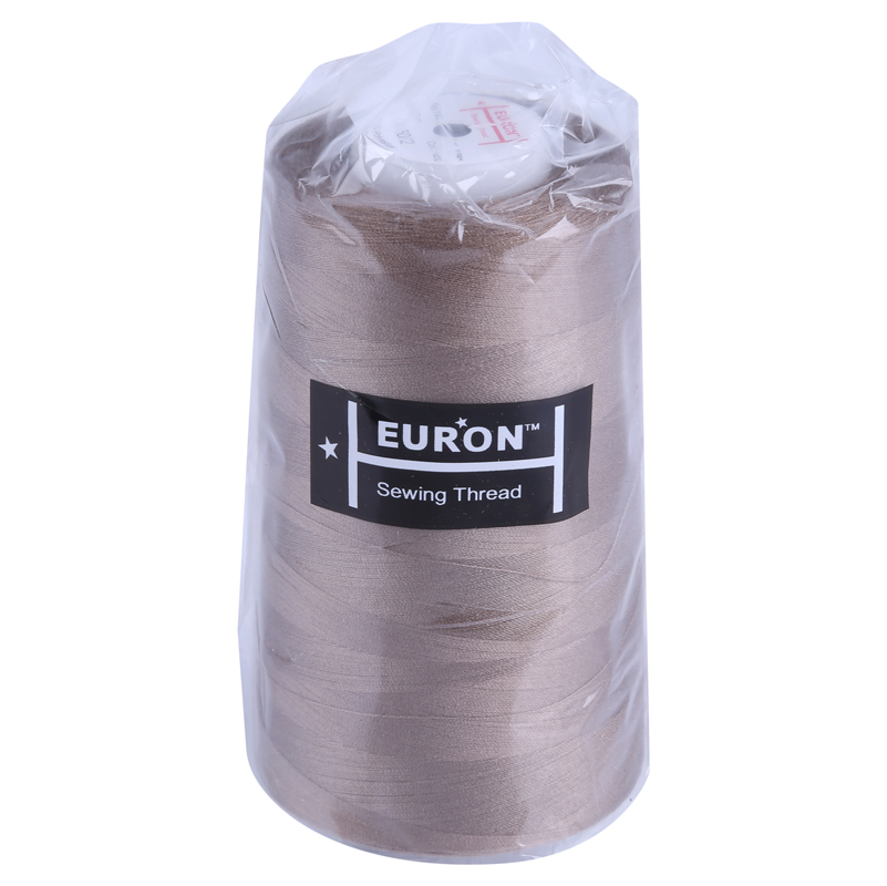 Нитки швейные 100% PE 50/2 цв 1400 коричневый (боб 5000м) EURON2