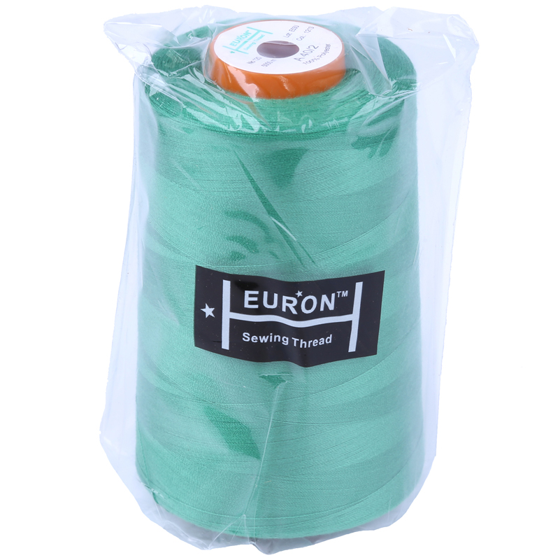 Нитки швейные 100% PE 40/2 цв 1213 зеленый изумрудный (боб 5000м) EURON2
