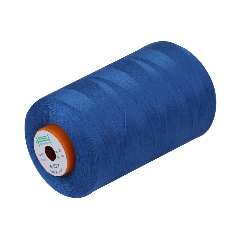 Нитки швейные 100% PE 40/2 цв 1292 синий (боб 5000м) EURON1