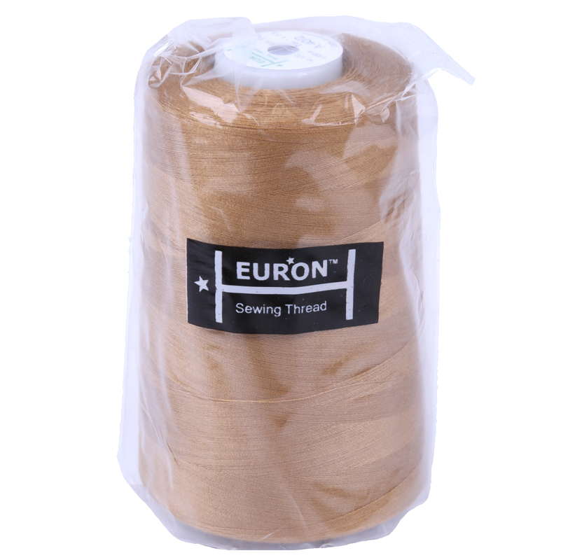 Нитки швейные 100% PE 40/2 цв 1435 коричневый светлый (боб 5000м) EURON2