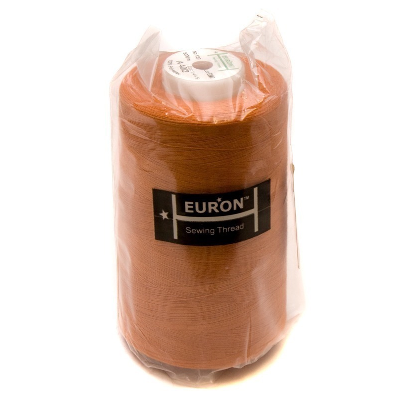 Нитки швейные 100% PE 40/2 цв 1445 коричневый светлый (боб 5000м) EURON1