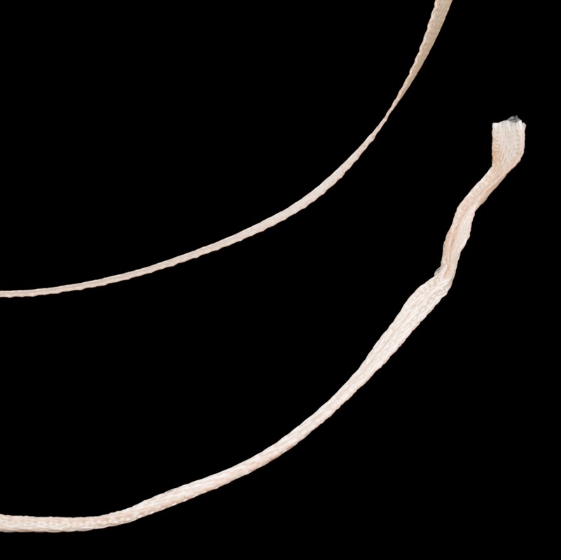 Лента атласная Veritas шир 3мм цв S-521 бежевый персиковый (уп 30м)1
