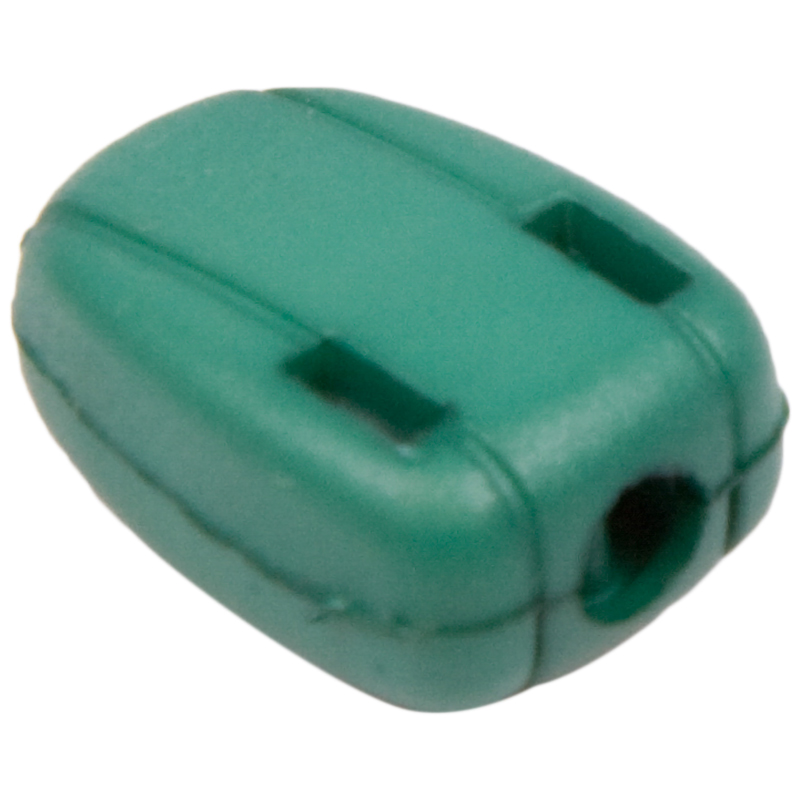 Концевик пластик 27101 крокодильчик цв зеленый S-152 (уп 100шт)3