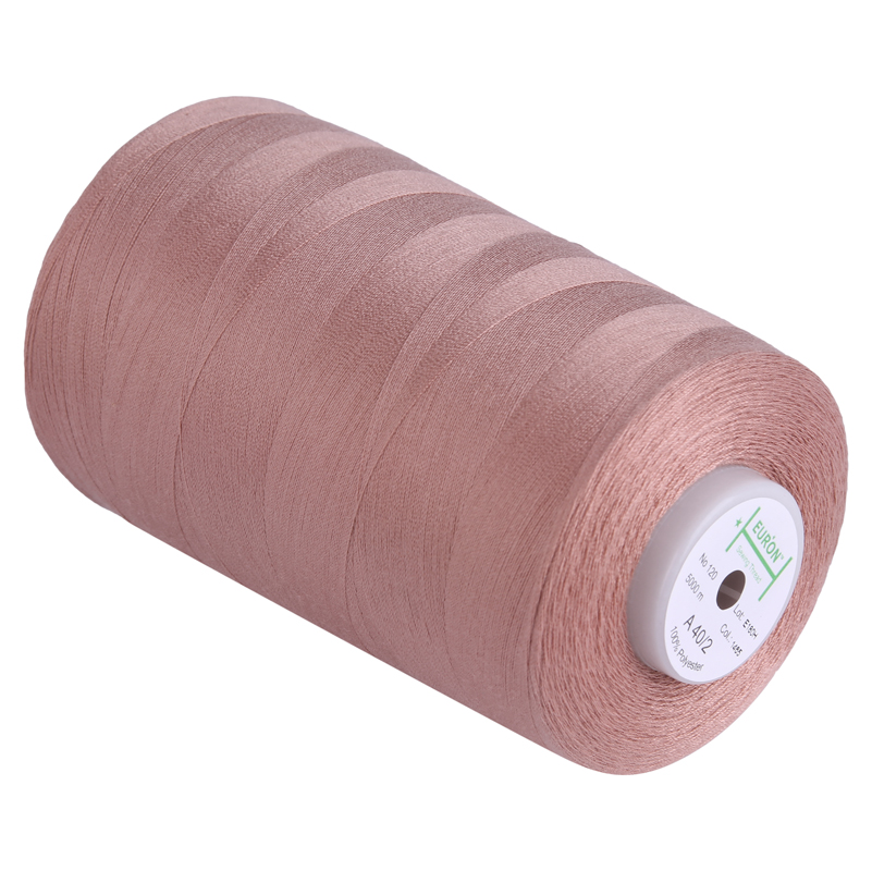 Нитки швейные 100% PE 40/2 цв 1465 розовый грязный (боб 5000м) EURON1