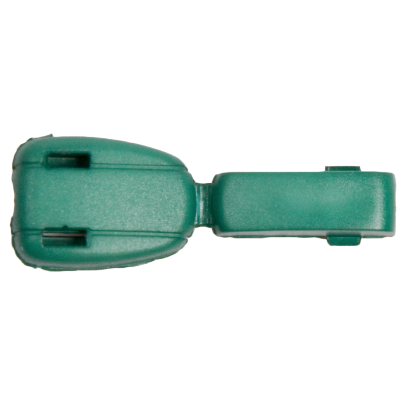 Концевик пластик 27101 крокодильчик цв зеленый S-152 (уп 100шт)0