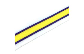 лампасы №193 цв фиолетовый люрекс белый желтый 3,5см – товары для шитья дома купить в Веллтекс | Москва
