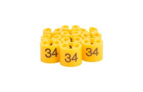 размерник на вешалку р-34 цв желтый (уп 100шт) купить по цене 300 руб - в интернет-магазине Веллтекс | Москва
