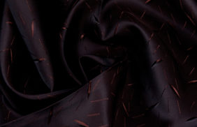 ткань подкладочная поливискоза twill, 90гр/м2, 52пэ/48вкс, 146см, коричневый жаккард зернышко/s917, купить в Москве.