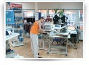 Торговый зал швейного оборудования и фурнитуры в г. Люберцы