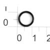 Кольцо пластик d=08мм 800S черный (упаковка 1000 штук)0