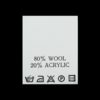 С814ПБ 80%Wool 20%Acrylic - составник - белый (200 шт.)0