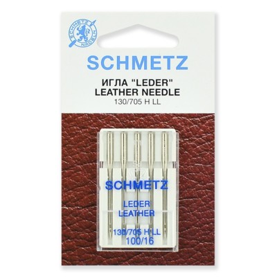 Иглы SCHMETZ 130/705H LL кожа №100 (уп.5 шт.) (0)