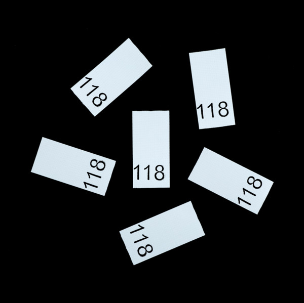 Р118ПБ 118 - размерник - белый (уп.200 шт)1