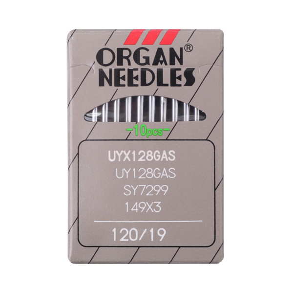 Иглы ORGAN UYх128 GAS №120/19 (уп.10шт)0