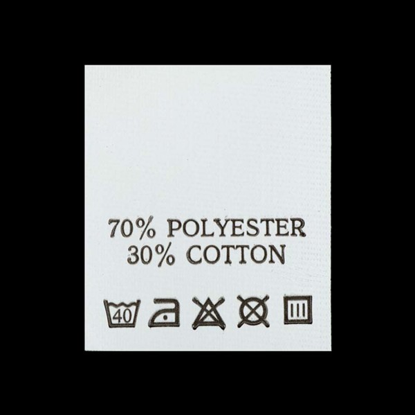 С706ПБ 70%Polyester 30%Cotton - составник - белый (уп 200 шт.)0