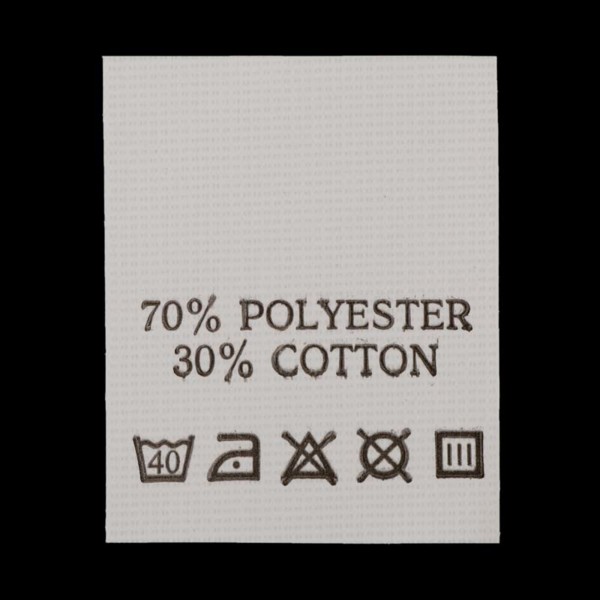 С706ПБ 70%Polyester 30%Cotton - составник - белый 40С (уп 200 шт.)0