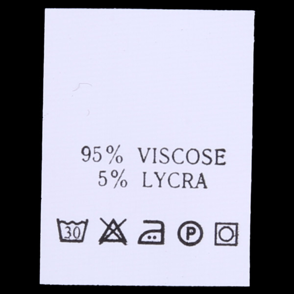 С906ПБ 95% viscose 5% lycra - составник - белый 30С (уп.200 шт.)0