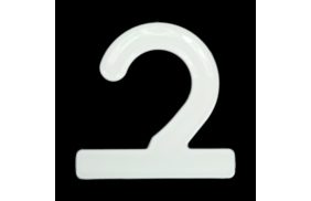 вешалка-крючок для ткани 70мм цв белый (уп 250шт) вк-70 арт 01 купить по цене 3.1 руб - в интернет-магазине Веллтекс | Москва
